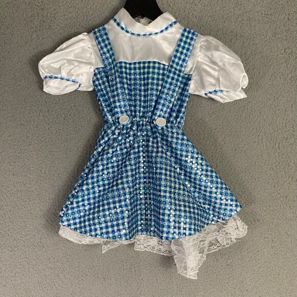 Rubies Girls Dorothy Costume Dress Size 4 Blue Wizard of Oz Party Outfit - Picture 6 of 13
